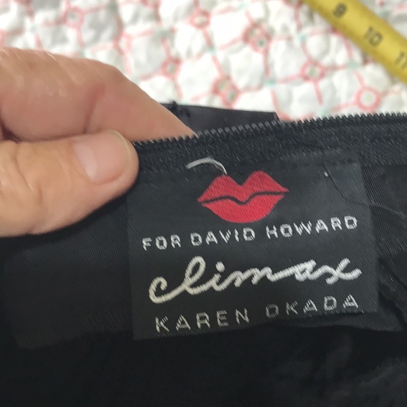 Vintage 80s climax for David Howard peplum and large bow cocktail dress - Picture 9 of 13